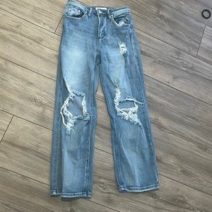 Almost famous size 1 distressed jeans